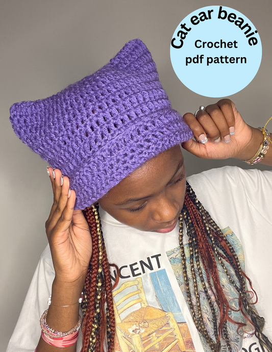 Cat Ear Beanie Pattern [PDF]